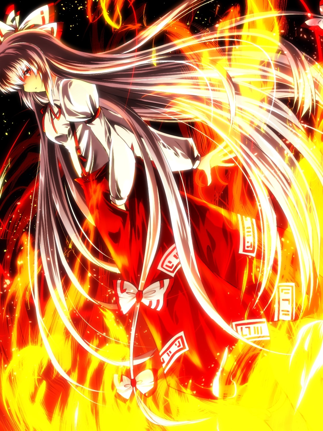 fujiwara_no_mokou, nekominase, touhou
