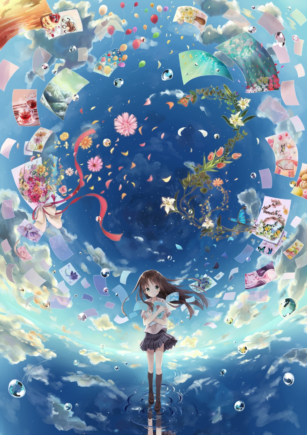 landscape, nonono, seifuku