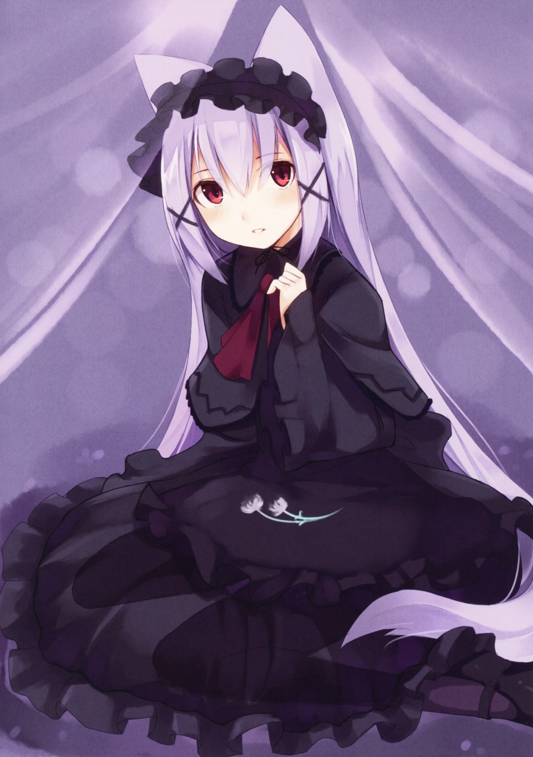 animal_ears, gothic_lolita, heels, kyuri, lolita_fashion