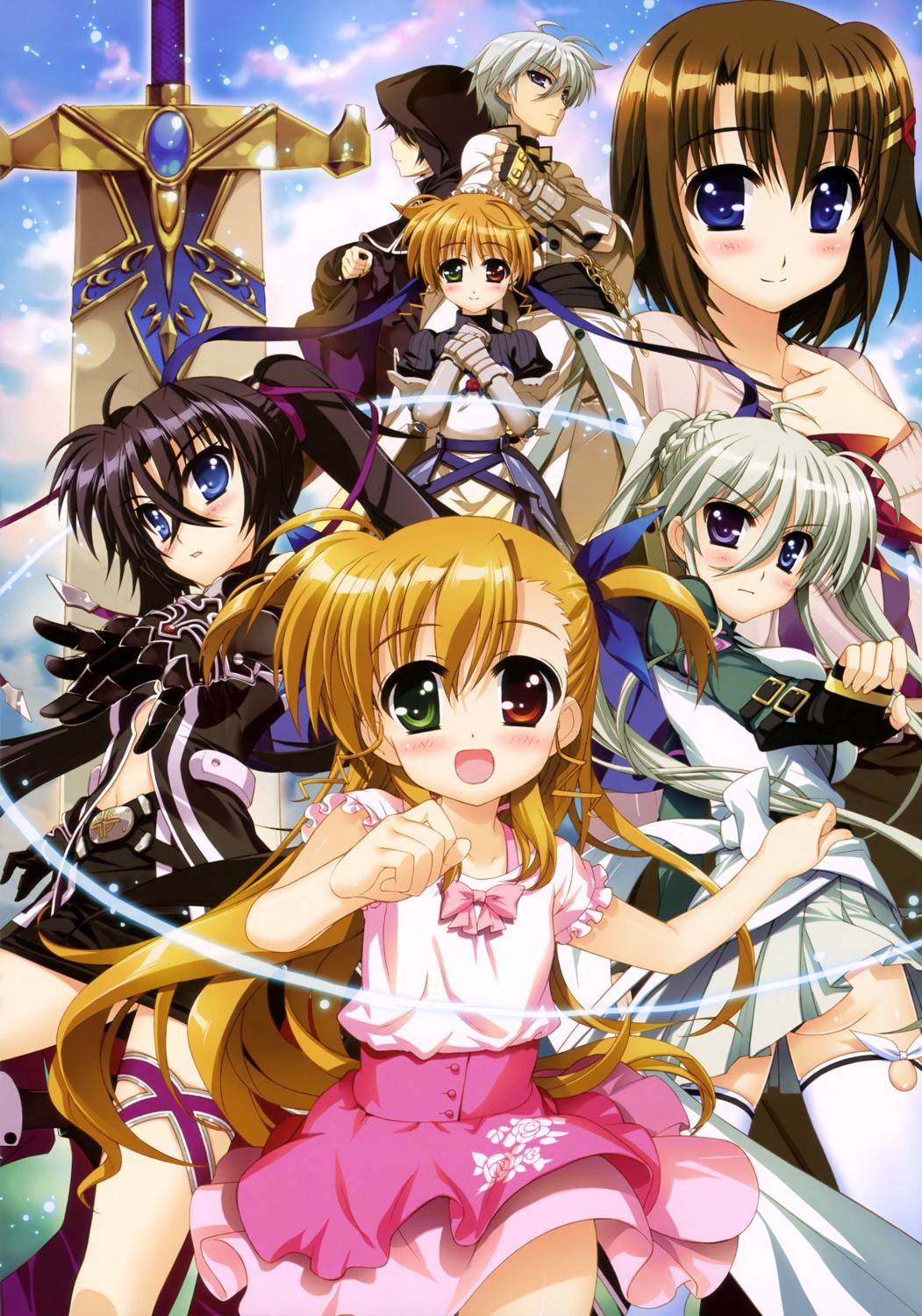 armor, claus_ingvalt, einhart_stratos, fujima_takuya, heterochromia, mahou_shoujo_lyrical_nanoha, mahou_shoujo_lyrical_nanoha_vivid, olivie_segbrecht