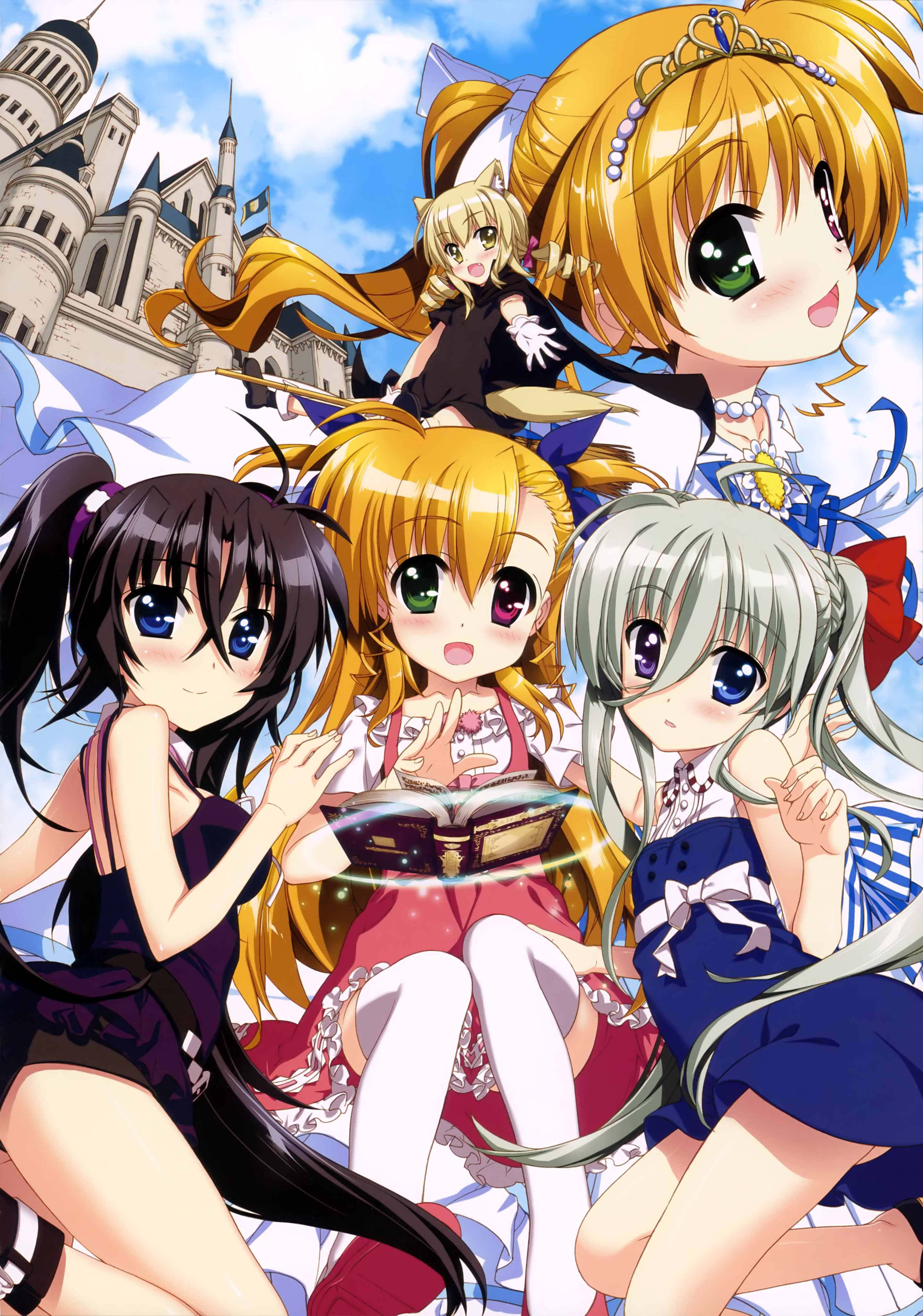 animal_ears, dress, einhart_stratos, fujima_takuya, heterochromia, mahou_shoujo_lyrical_nanoha, mahou_shoujo_lyrical_nanoha_vivid, olivie_segbrecht