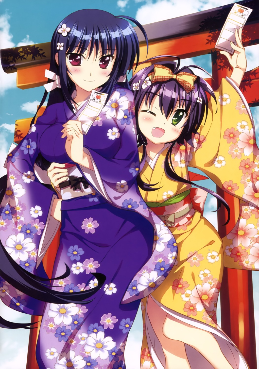 fujima_takuya, mahou_shoujo_lyrical_nanoha, mahou_shoujo_lyrical_nanoha_vivid, micaiah_chevelle, rio_wezley, yukata