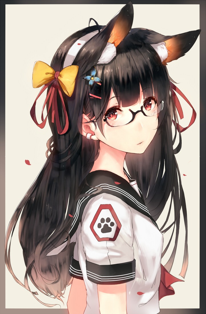 animal_ears, hadean92, megane, seifuku