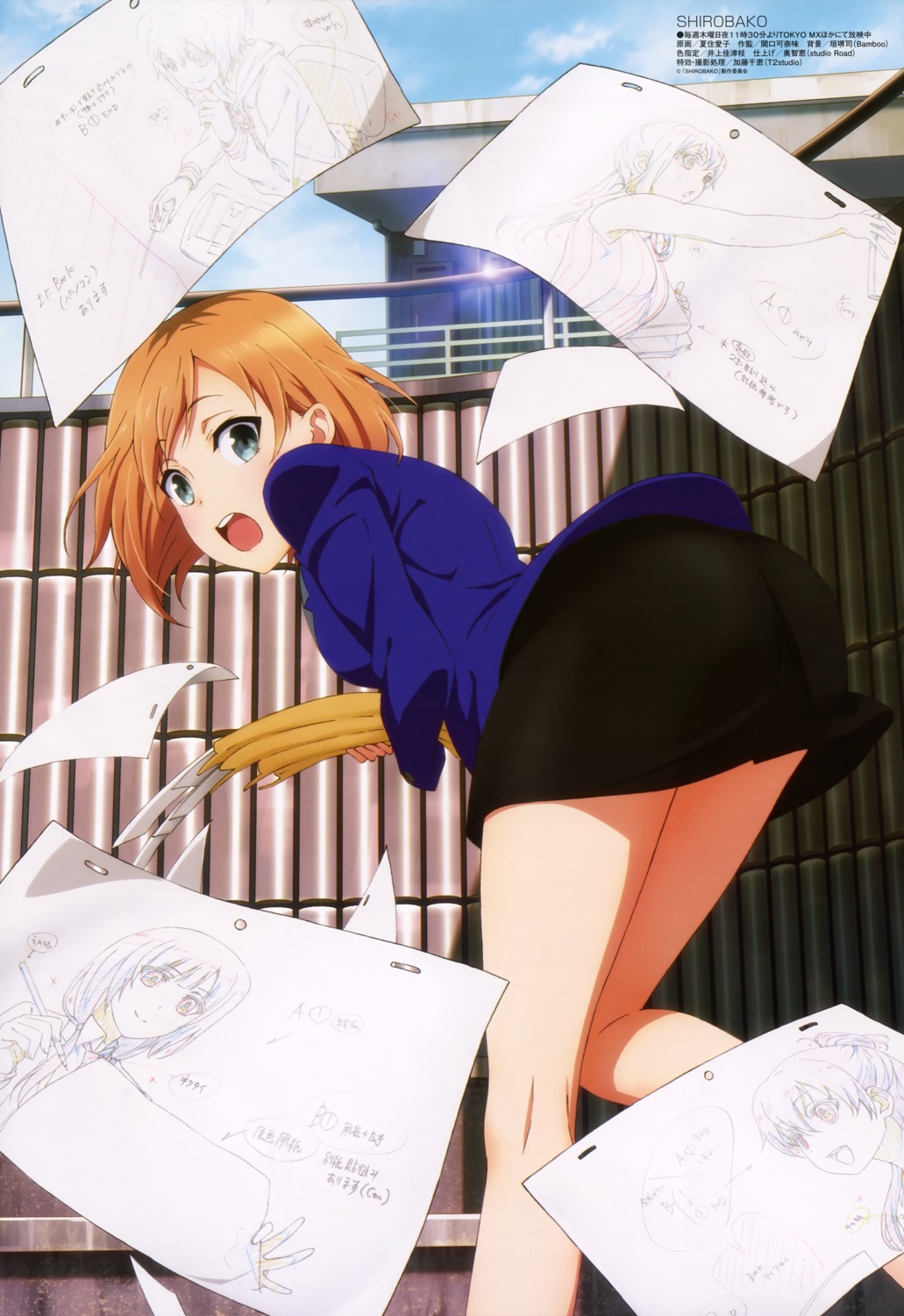ass, imai_midori, miyamori_aoi, natsuzumi_aiko, sakaki_shizuka, shirobako, sketch, toudou_misa, yasuhara_ema