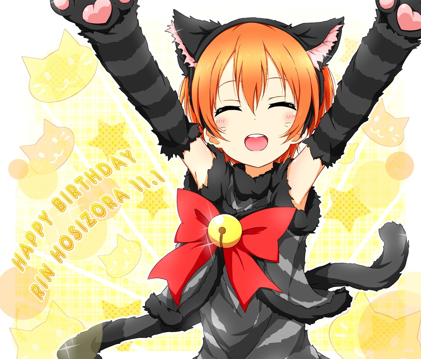 animal_ears, hoshizora_rin, karamone-ze, love_live!, love_live!_(series), nekomimi, tail