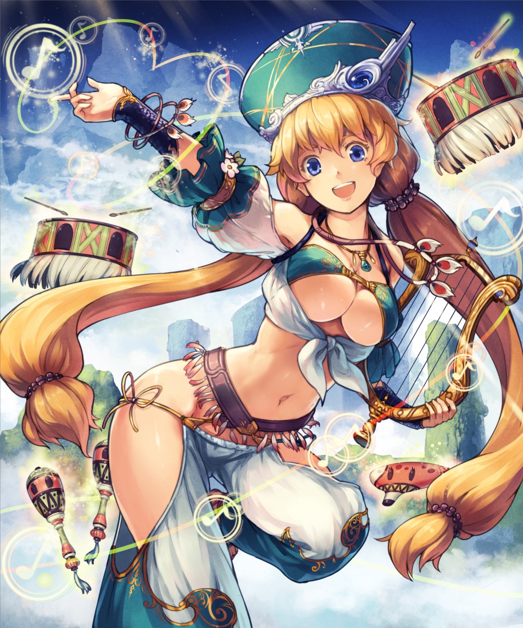 cleavage, kanini, nopan, shingoku_no_valhalla_gate, underboob