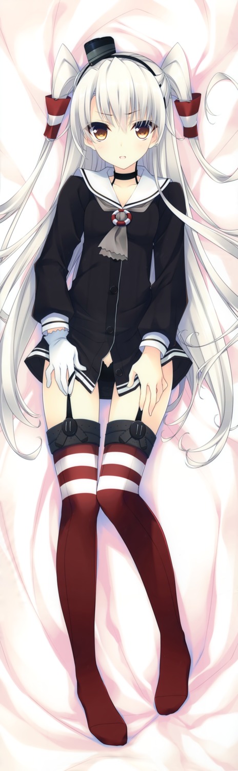 amatsukaze_(kancolle), dakimakura, heart-work, kantai_collection, makrassky, pantsu, stockings, suzuhira_hiro, thighhighs