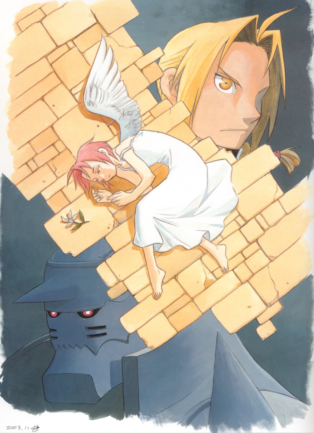 alphonse_elric, arakawa_hiromu, armony_eiselstein, edward_elric, fullmetal_alchemist