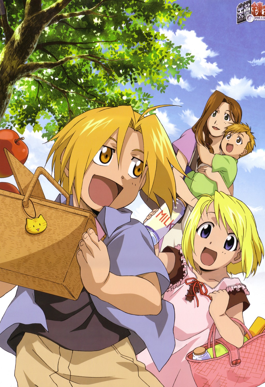 alphonse_elric, edward_elric, fullmetal_alchemist, trisha_elric, winry_rockbell