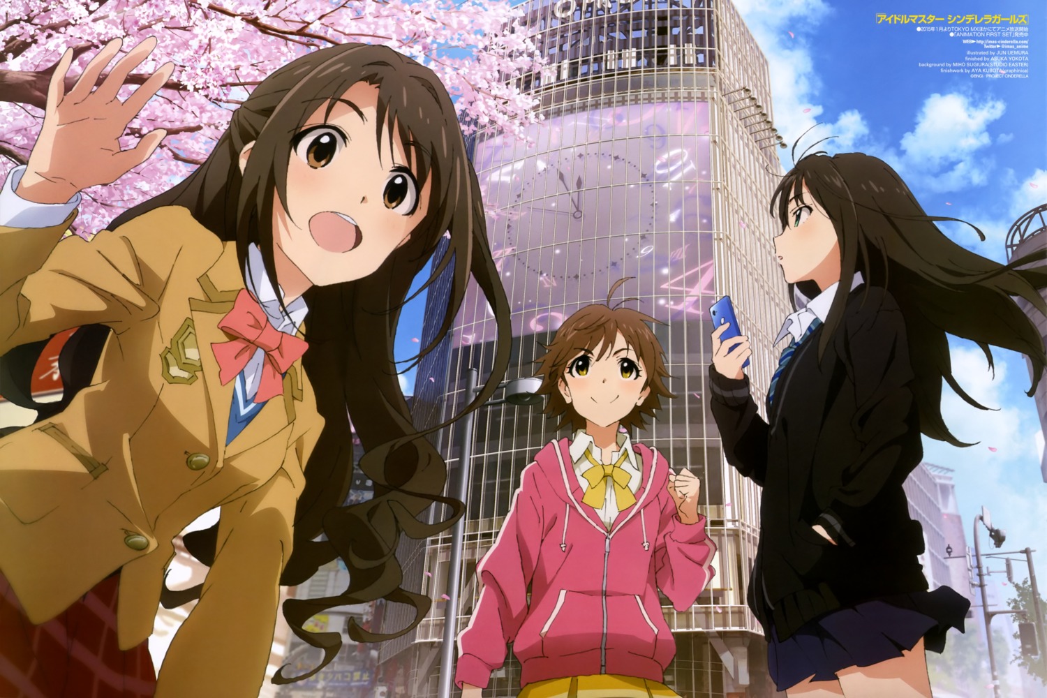 honda_mio, seifuku, shibuya_rin, shimamura_uzuki, the_idolm@ster, the_idolm@ster_cinderella_girls, uemura_jun