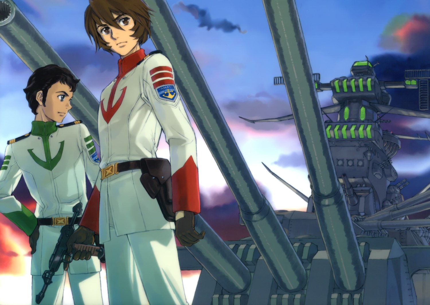 kodai_susumu, murakawa_michio, shima_daisuke, uchuu_senkan_yamato, uchuu_senkan_yamato_2199