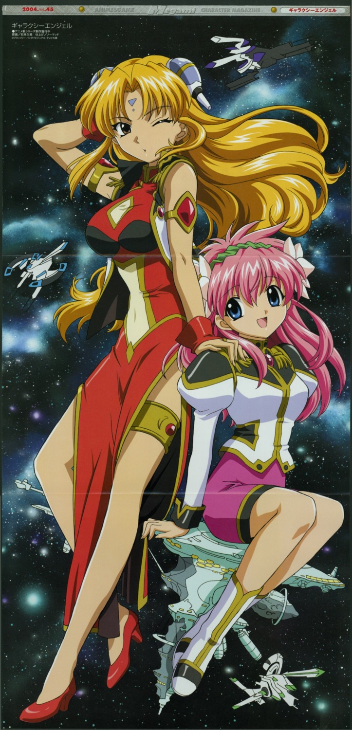 chinadress, crease, dress, galaxy_angel, garter, ishii_kumi, mecha, milfeulle_sakuraba