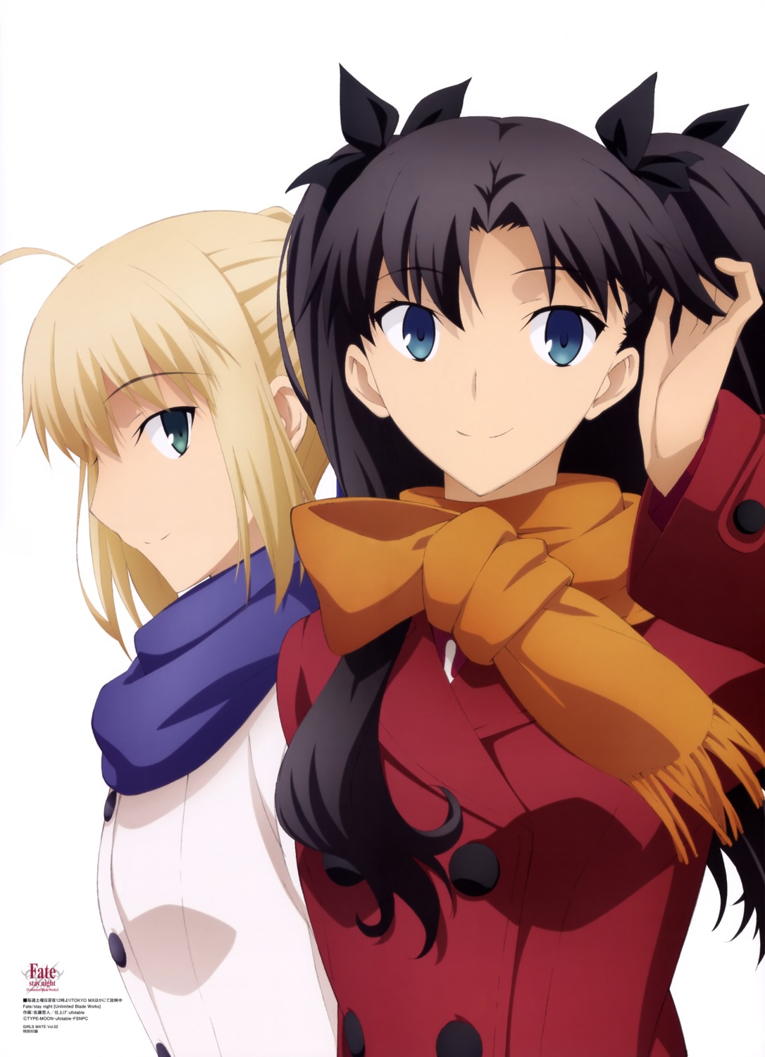 artoria_pendragon_(fate), fate/stay_night, satou_tetsuhito, toosaka_rin