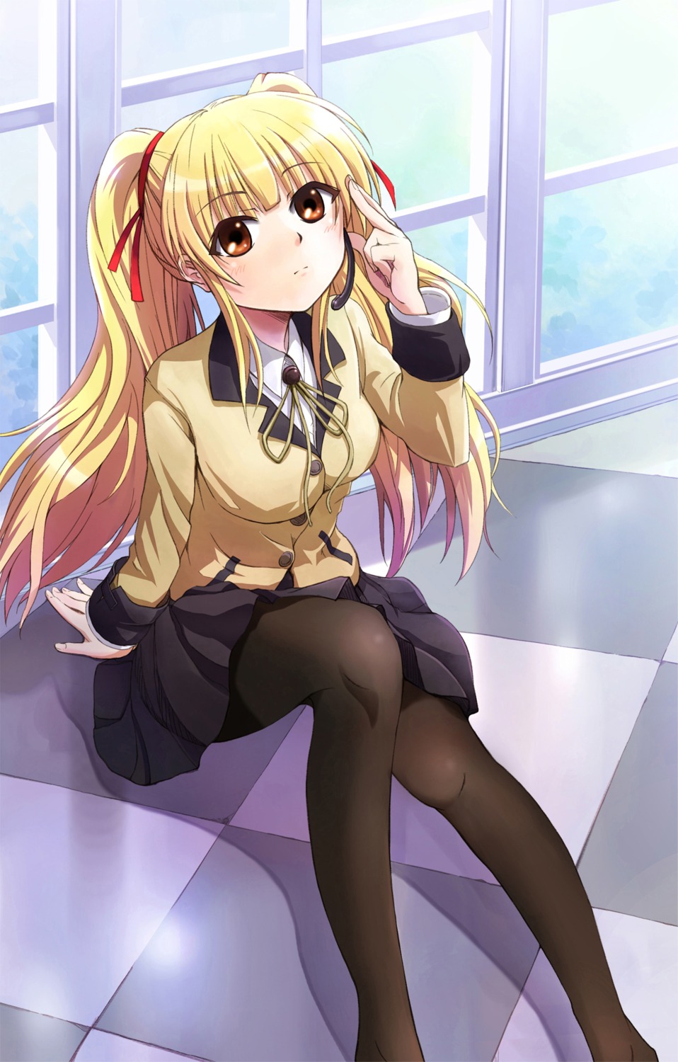 angel_beats!, pantyhose, seifuku, tazu, yusa