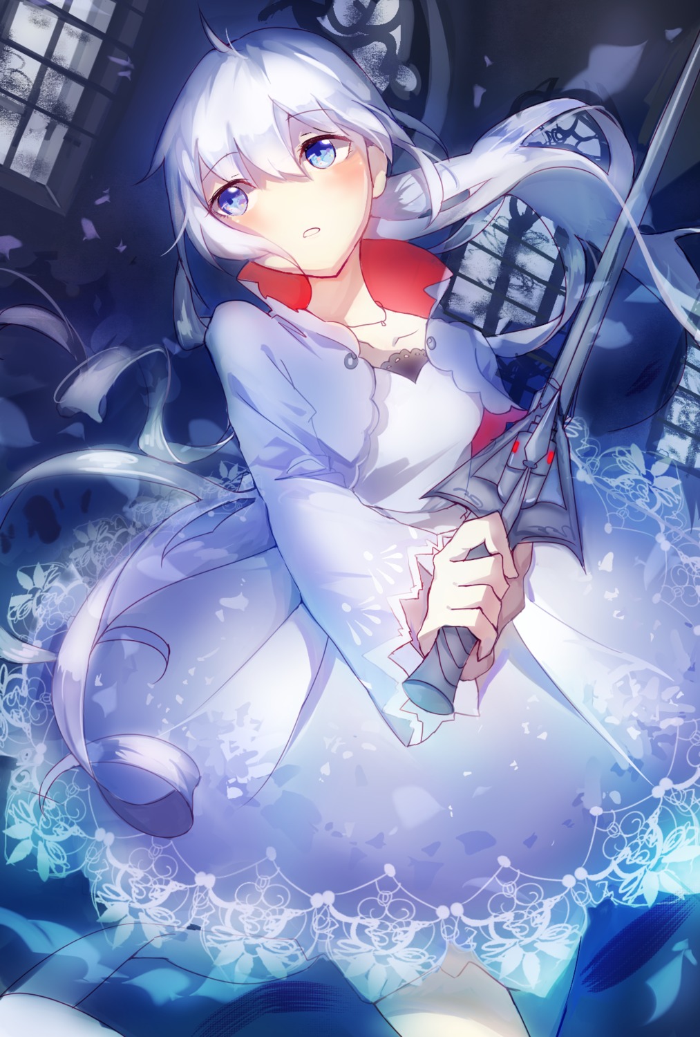 dress, rwby, sword, weapon, weiss_schnee, you_hashira