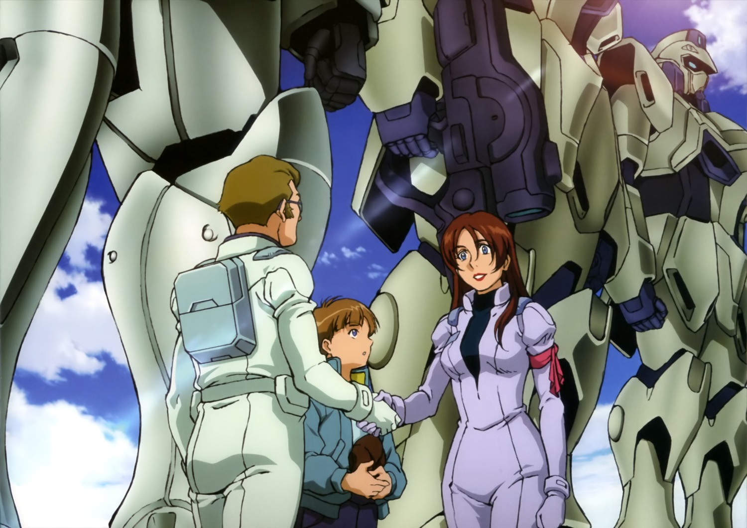 bodysuit, gundam, mahalia_merril, mecha, megane, oliver_inoe, uso_evin, victory_gundam