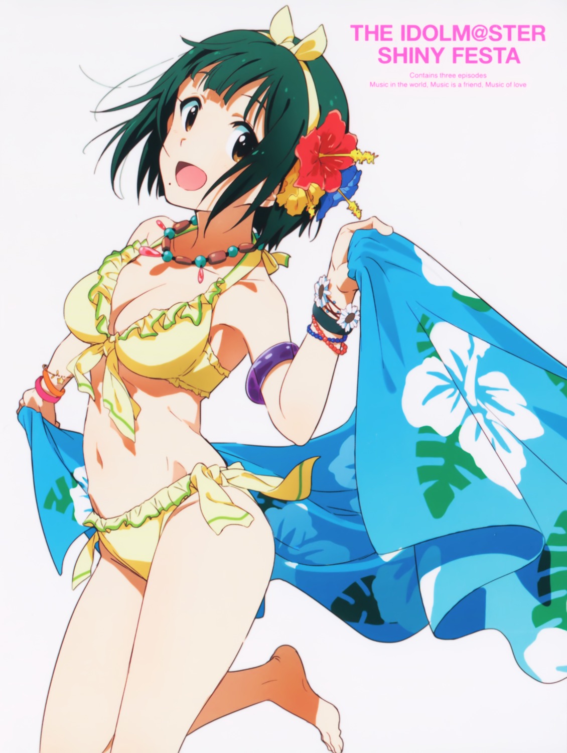 bikini, cleavage, nishigori_atsushi, otonashi_kotori, swimsuits, the_idolm@ster, towel