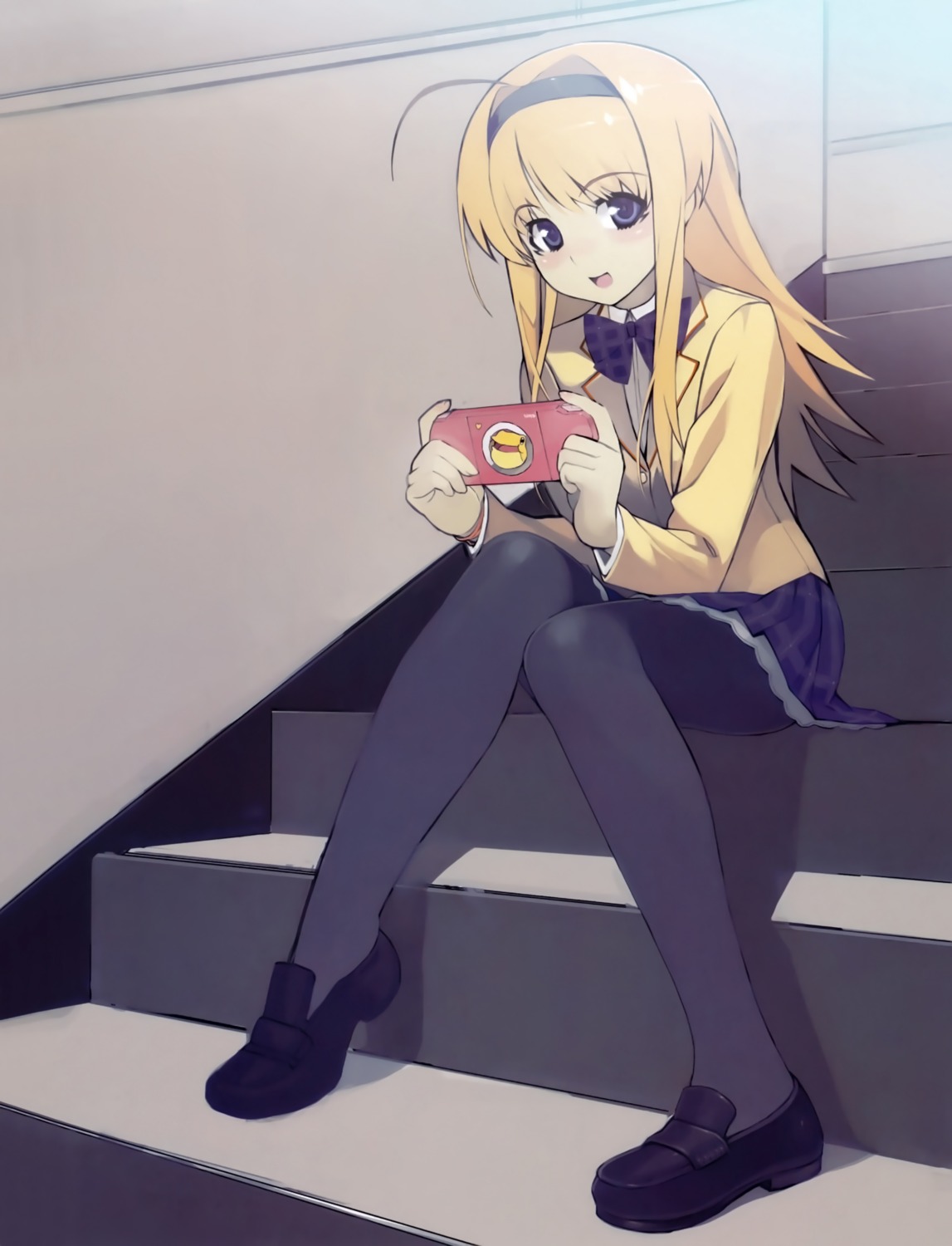 chaos;head, namaniku_atk, nishijou_nanami, pantyhose, seifuku