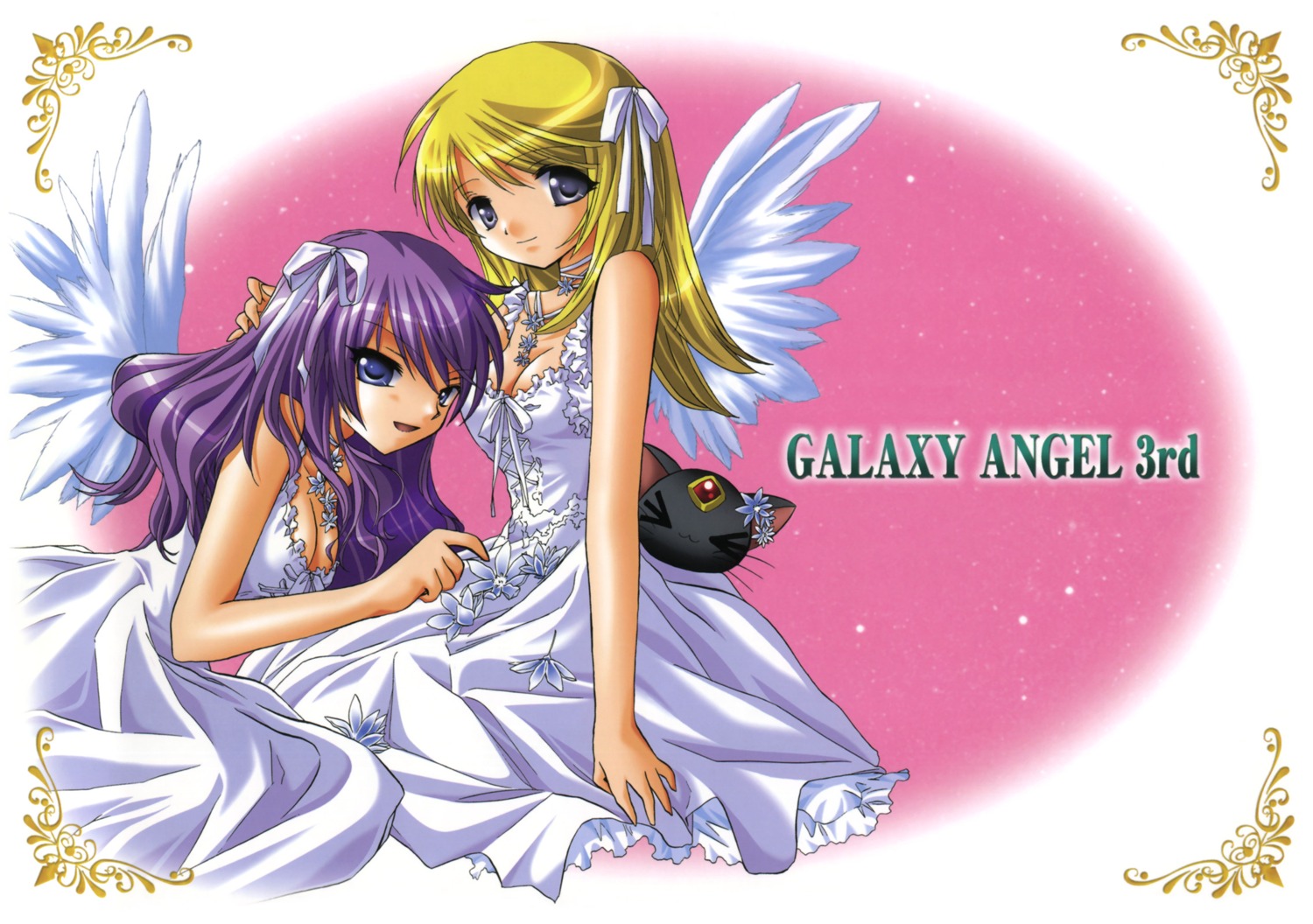 angel, cleavage, dress, galaxy_angel, galaxy_angel_ii, kahlua_marjoram, kanan, lolita_fashion