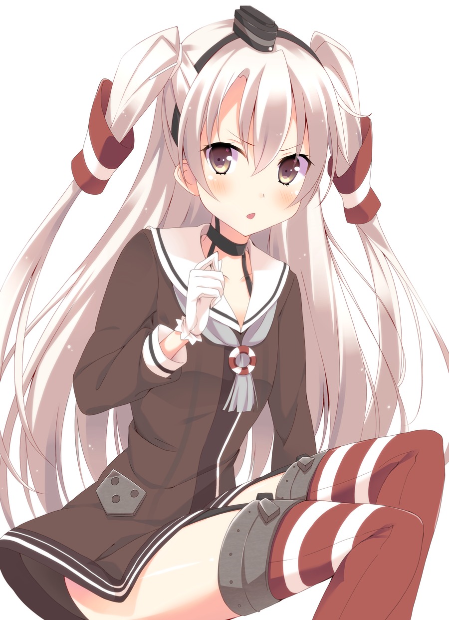 amatsukaze_(kancolle), kantai_collection, kurono_yuzuko, see_through, stockings, thighhighs