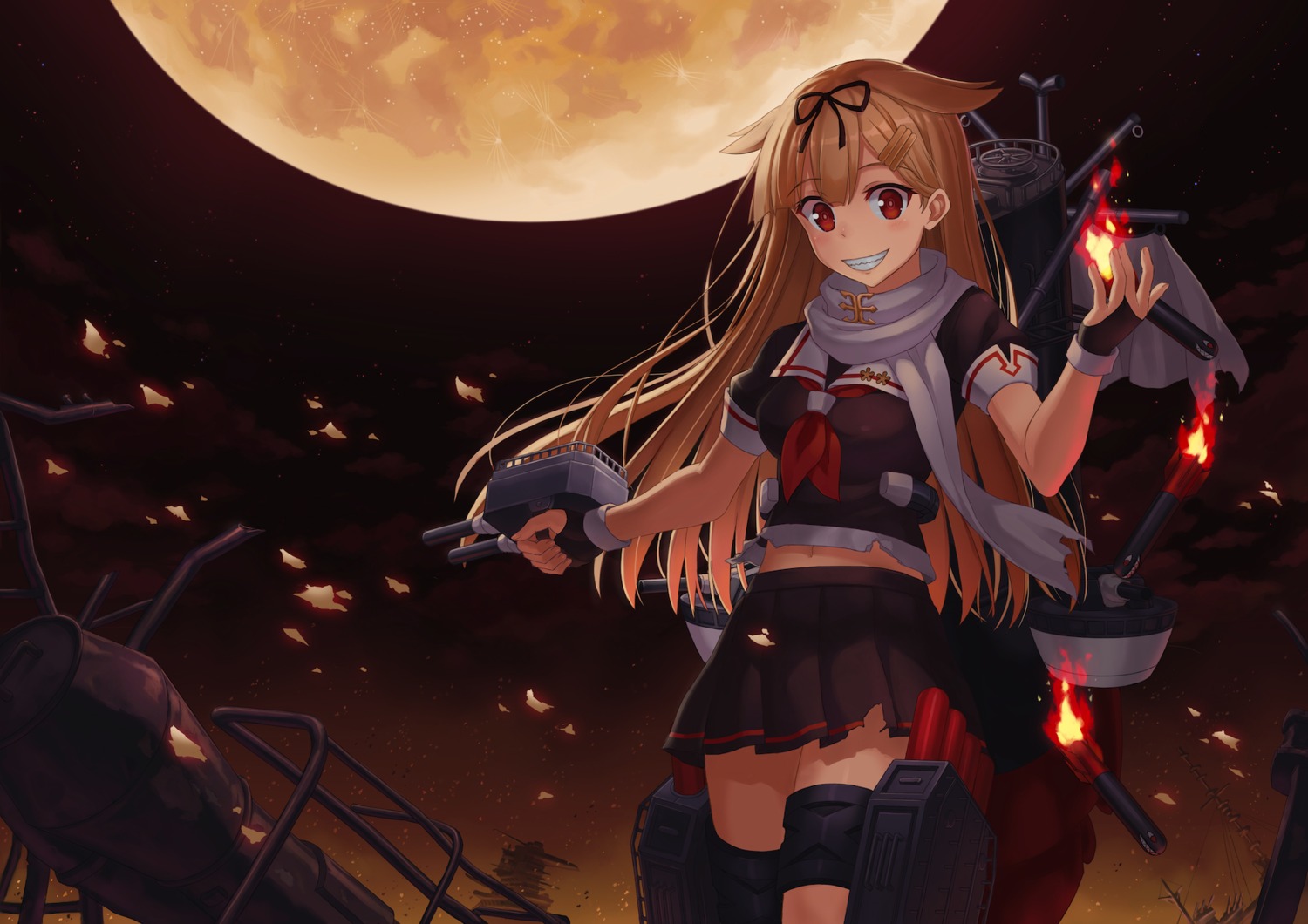 kantai_collection, npcpepper, seifuku, yuudachi_(kancolle)