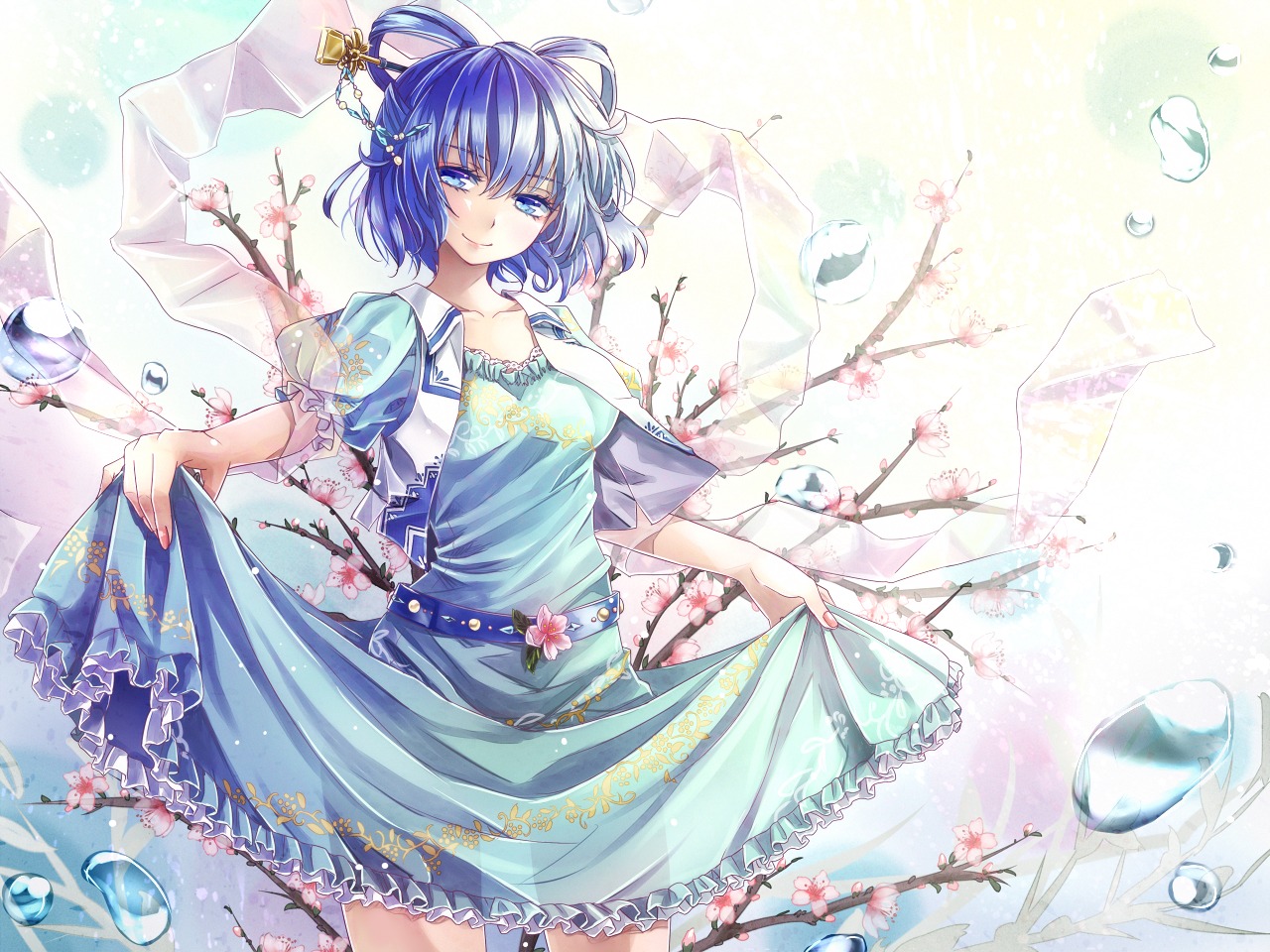 dress, kaku_seiga, see_through, shironeko_yuuki, skirt_lift, touhou
