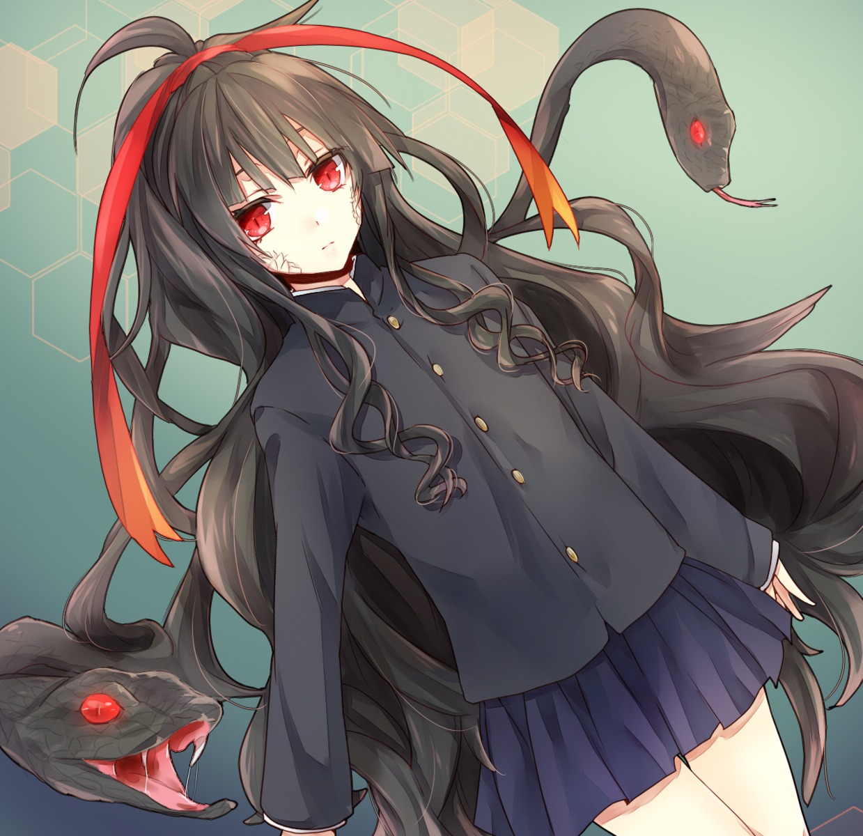 azami_(kagerou_project), kagerou_project, monster_girl, seifuku, tomozero