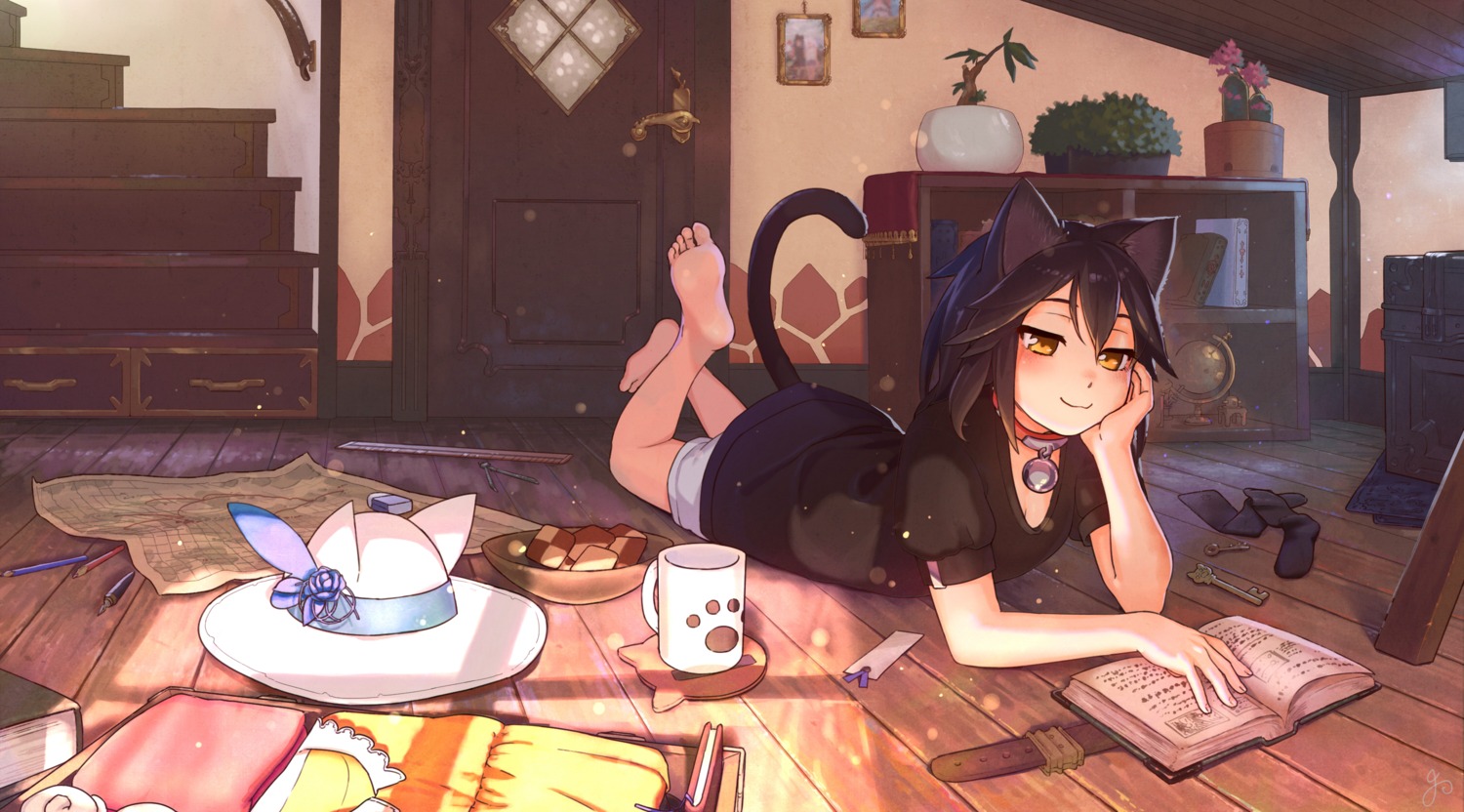 animal_ears, kento1202, nekomimi, tagme_artist_translation, tail