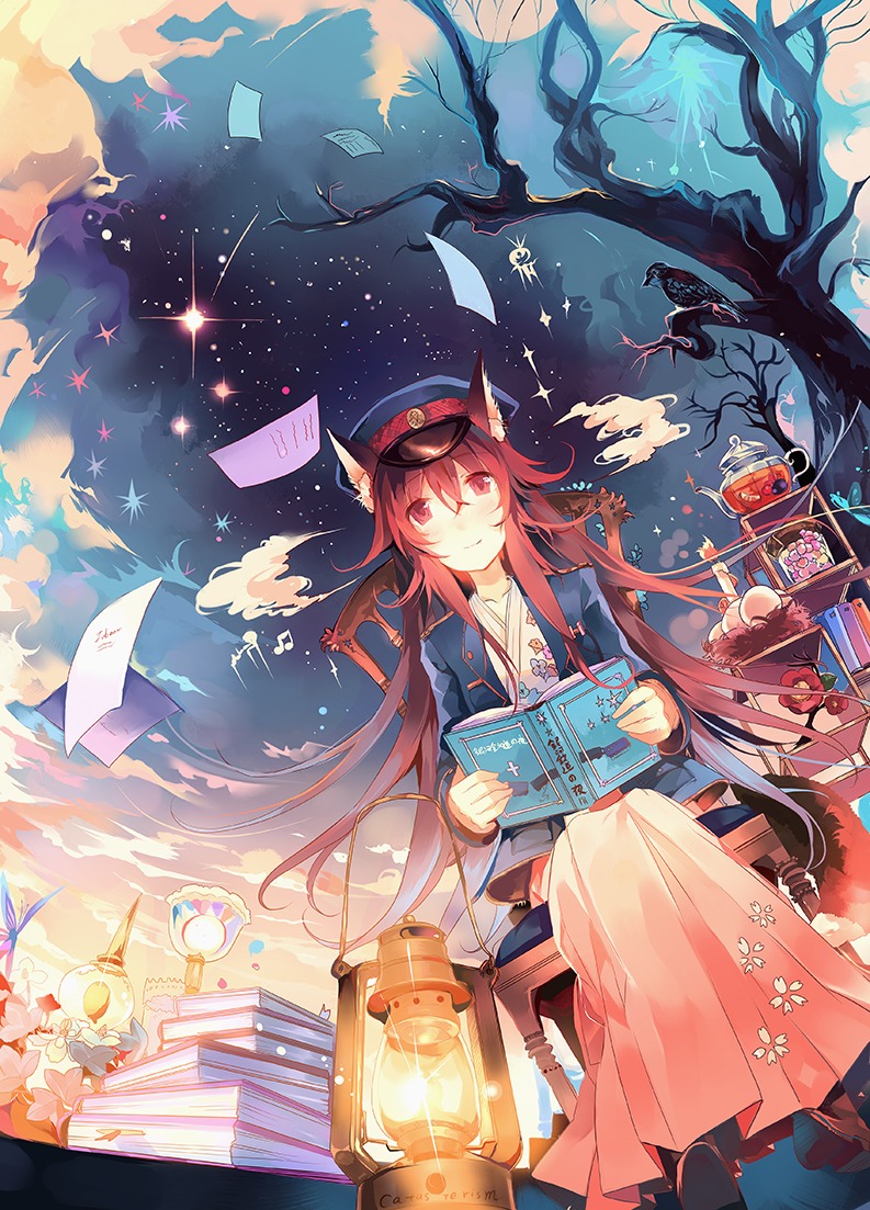 animal_ears, japanese_clothes, kirero, uniform