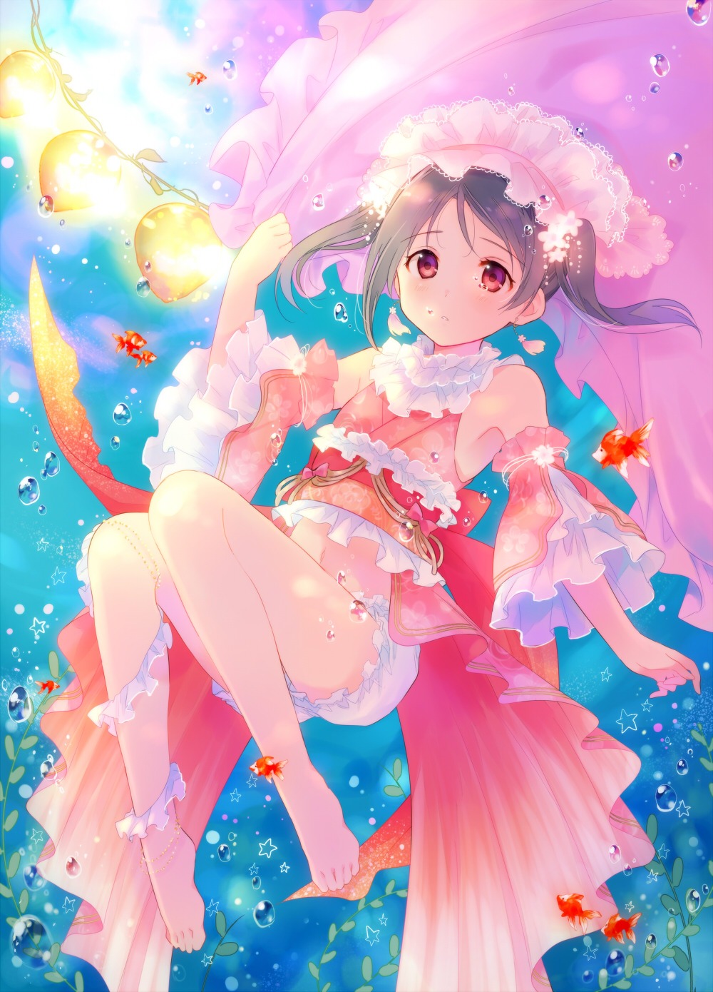 bloomers, feet, lolita_fashion, love_live!, love_live!_(series), ousaka_nozomi, wa_lolita, yazawa_nico