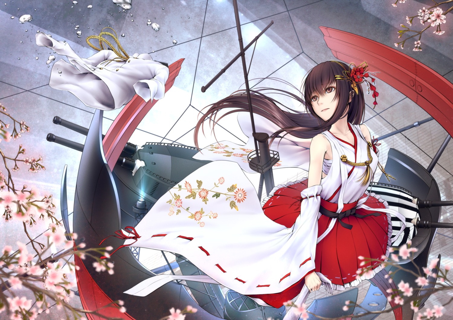 fusou_(kancolle), kantai_collection, oki_(koi0koi), sarashi