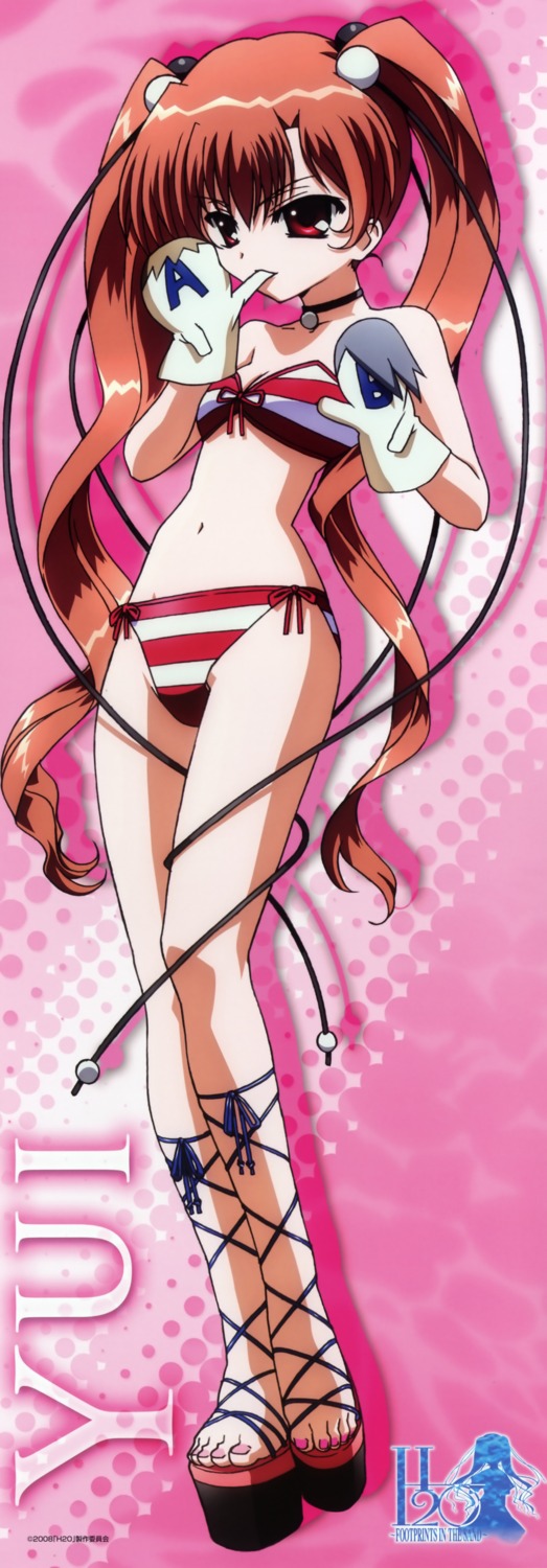 bikini, h2o_~footprints_in_the_sand~, okuda_atsushi, stick_poster, swimsuits, tabata_yui