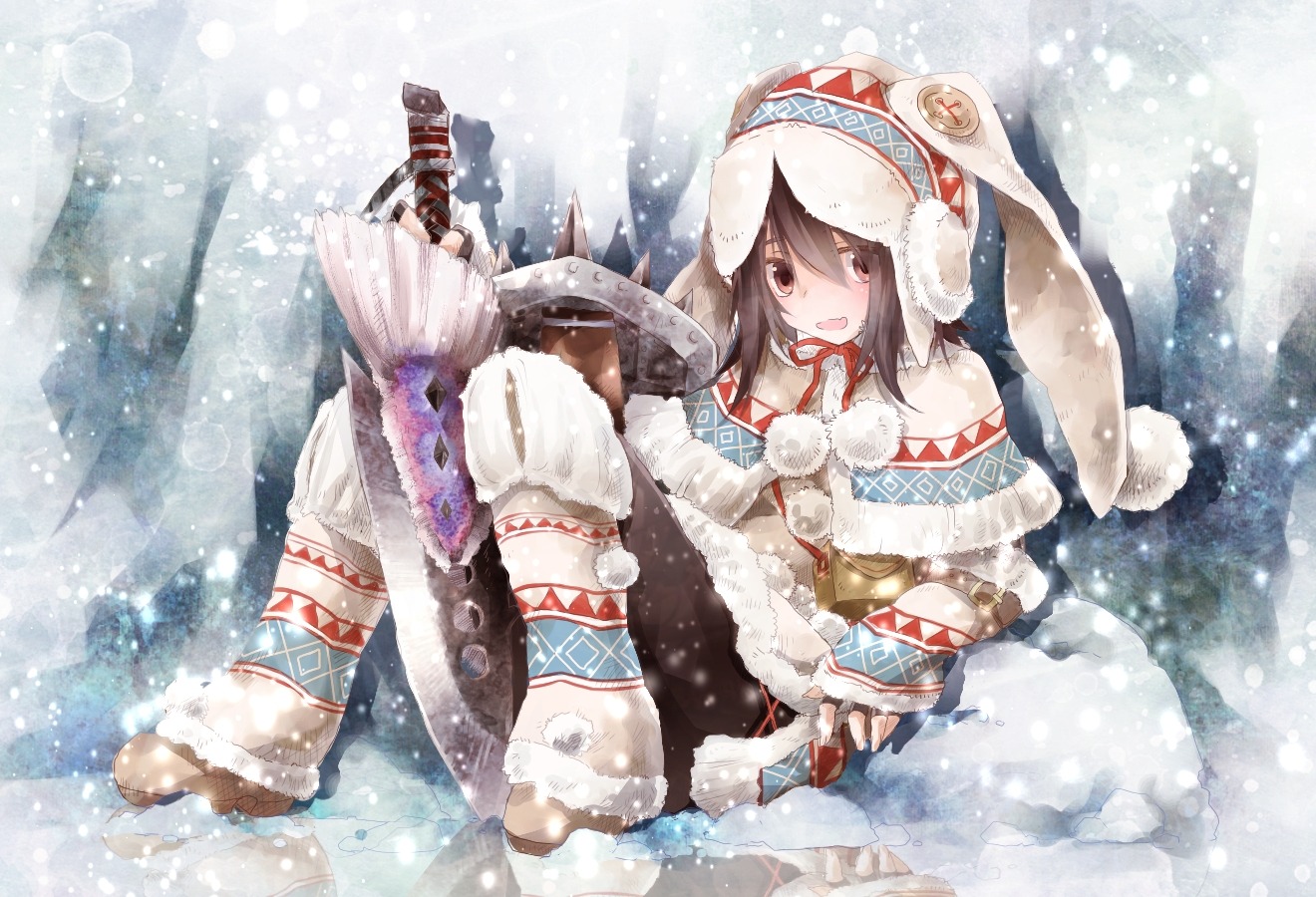 monster_hunter, pantyhose, toutenkou, weapon