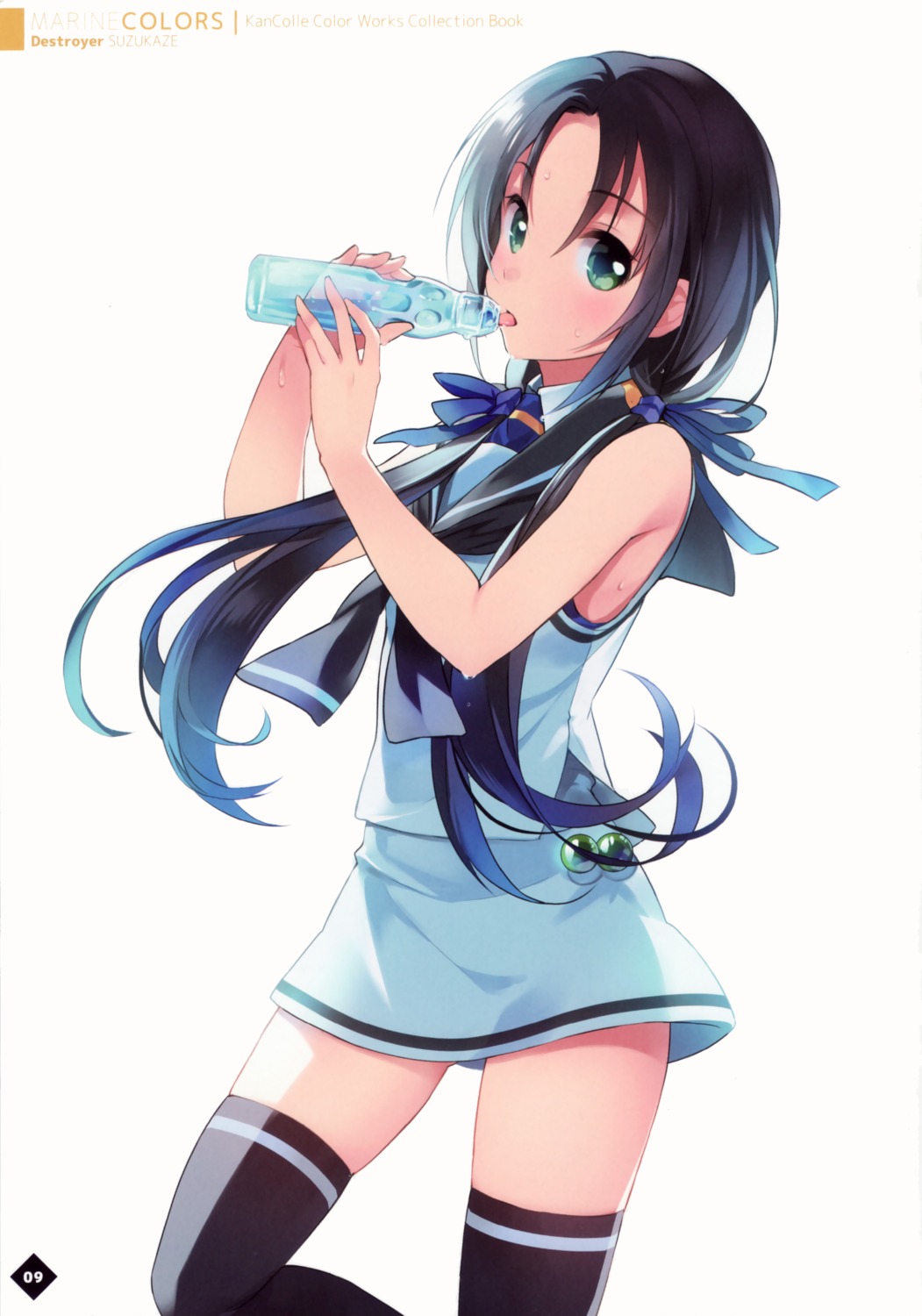 100acre, kantai_collection, suzukaze_(kancolle), thighhighs, wadatsumi