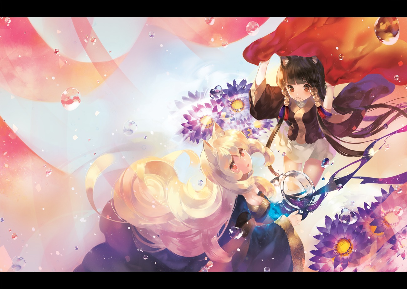animal_ears, cleavage, seal_muruke