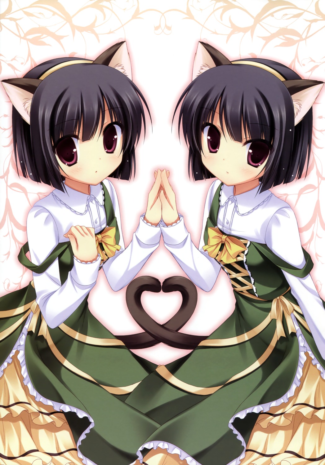 animal_ears, cabbit, dress, midori_no_umi, nekomimi, rikuno, sorane, tail