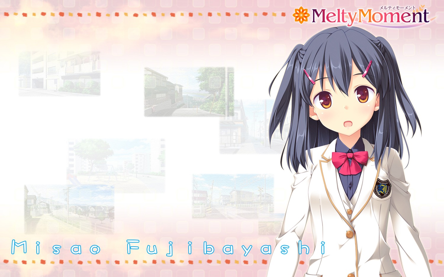 fujibayashi_misao, hook, melty_moment, seifuku, wallpaper