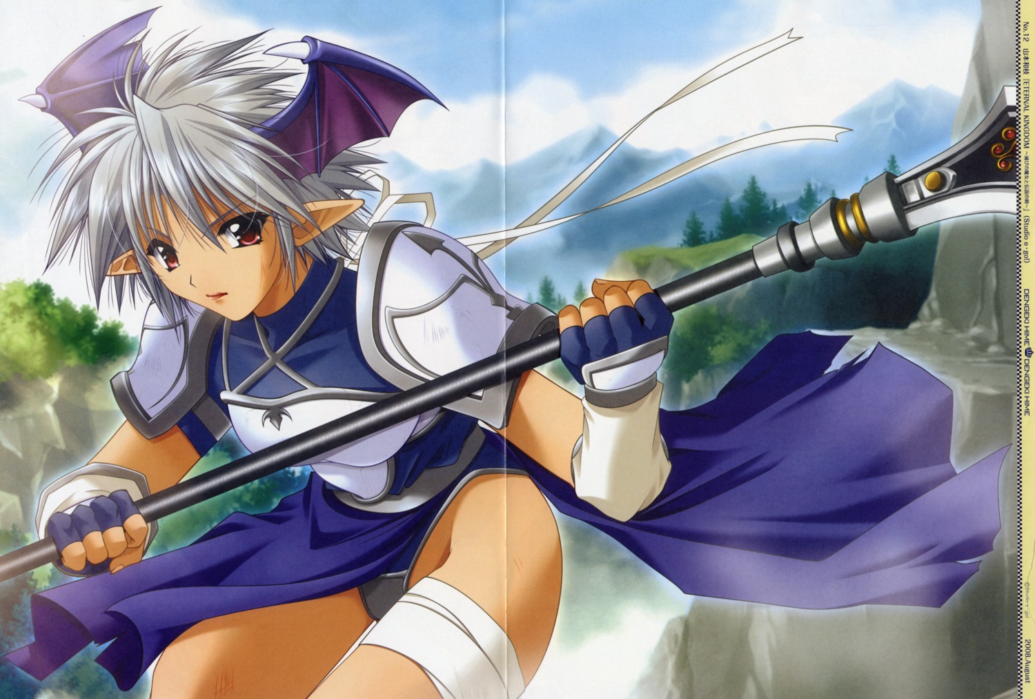 armor, ashley_(eternal_kingdom), bandages, crease, devil, eternal_kingdom, fixme, leotard