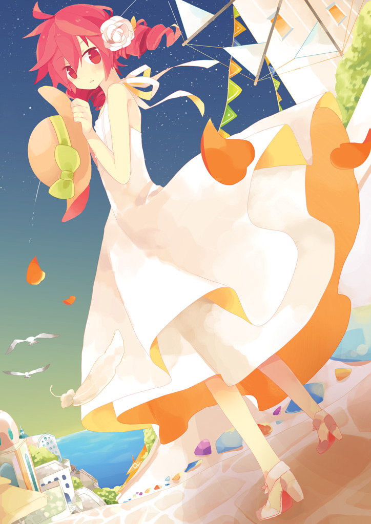 dress, heels, kasane_teto, summer_dress, utau, yoshiki59
