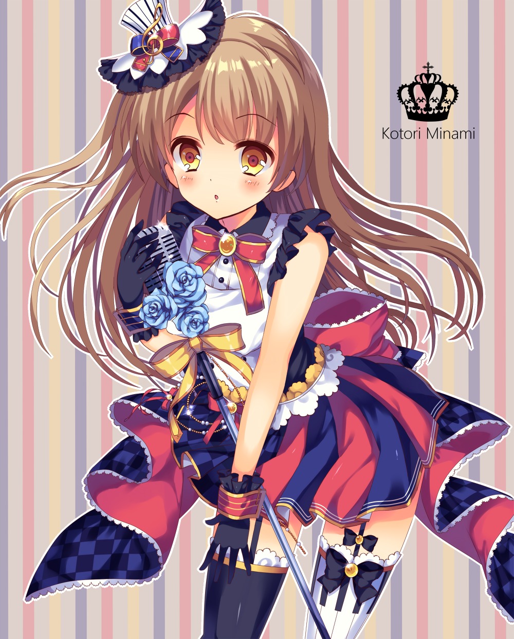 dress, love_live!, love_live!_(series), lyric, minami_kotori, stockings, thighhighs