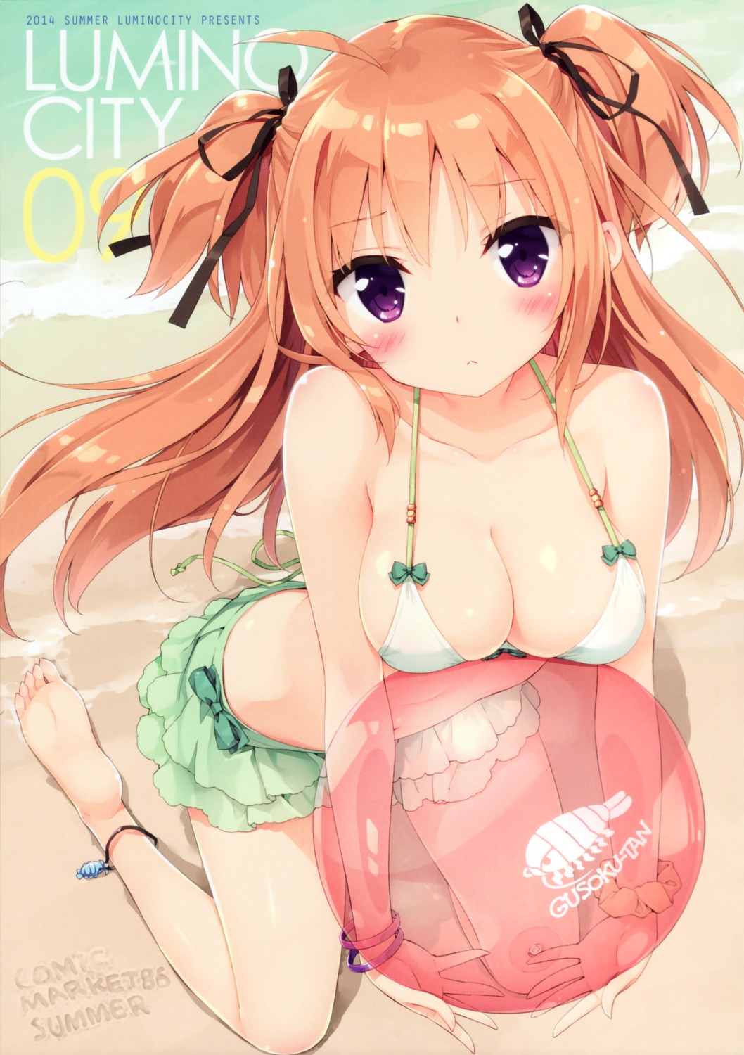 bikini, cleavage, feet, kani_biimu, luminocity, swimsuits, tachibana_karen_(peco)