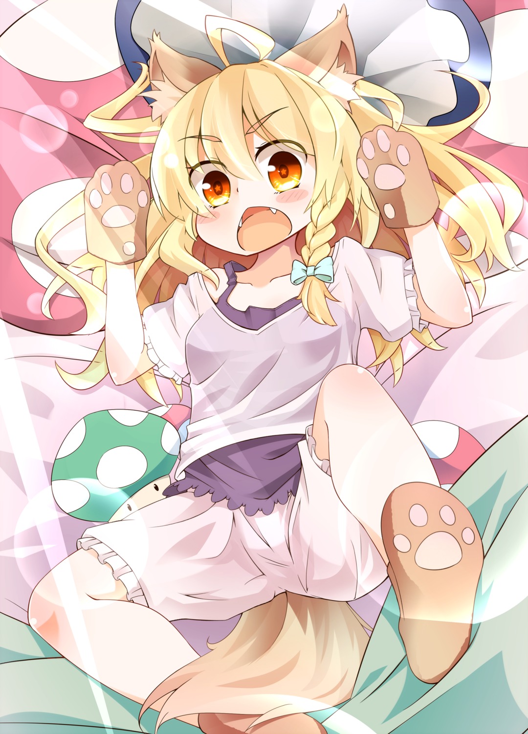 animal_ears, bloomers, dorowa_no_hito, inumimi, kirisame_marisa, tail, touhou