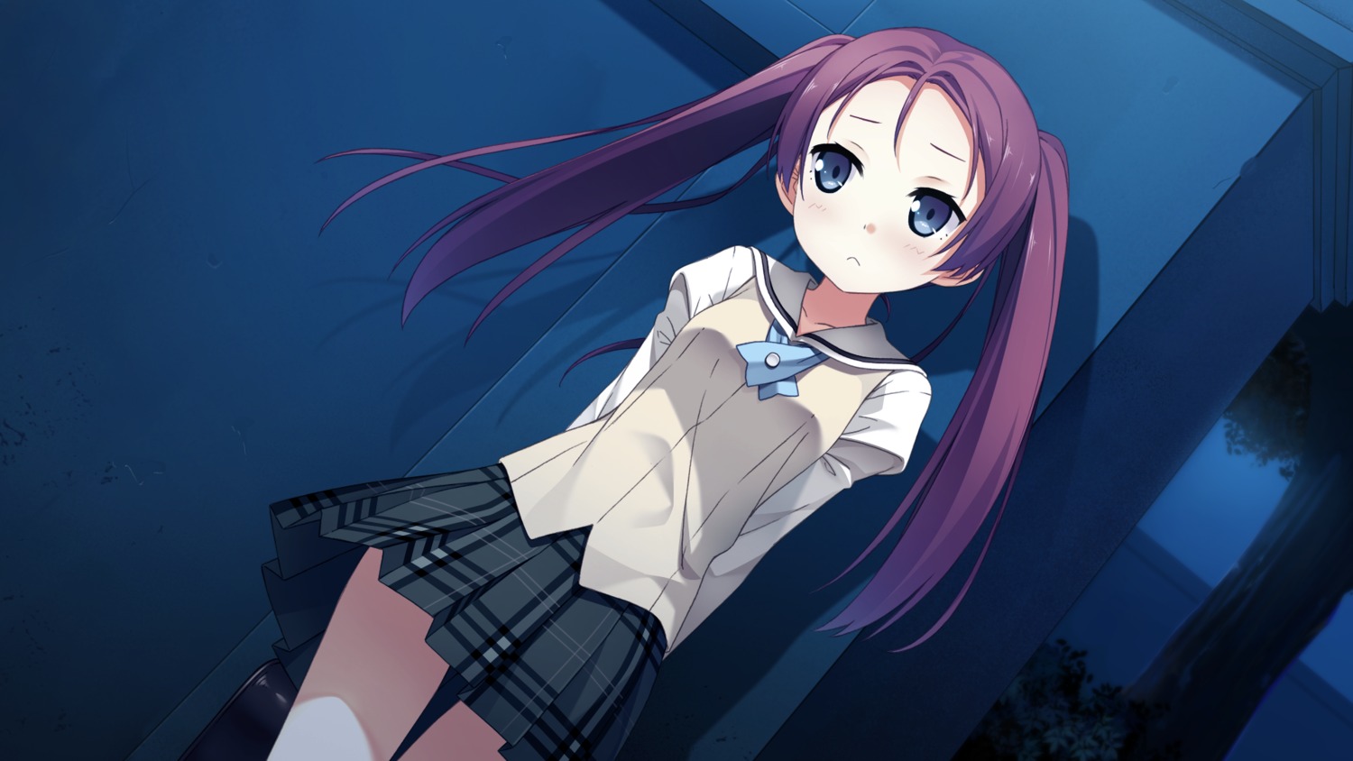 cube, fujimura_natsuki, game_cg, kantoku, seifuku, skirt_lift, your_diary