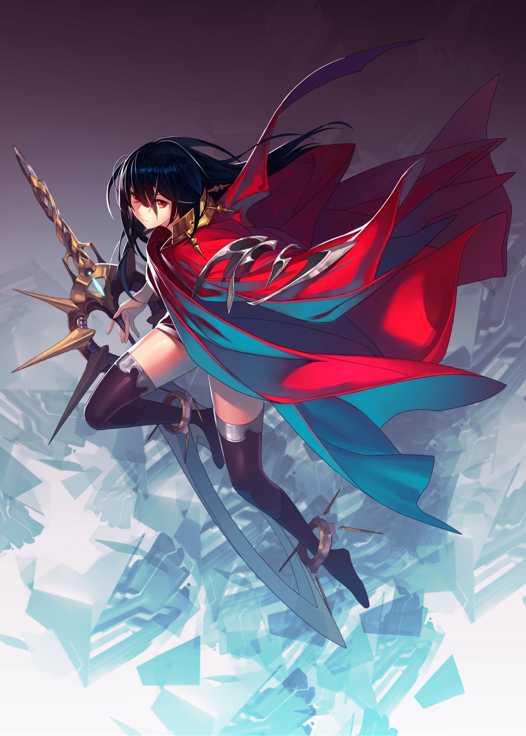 jandy, sword, thighhighs