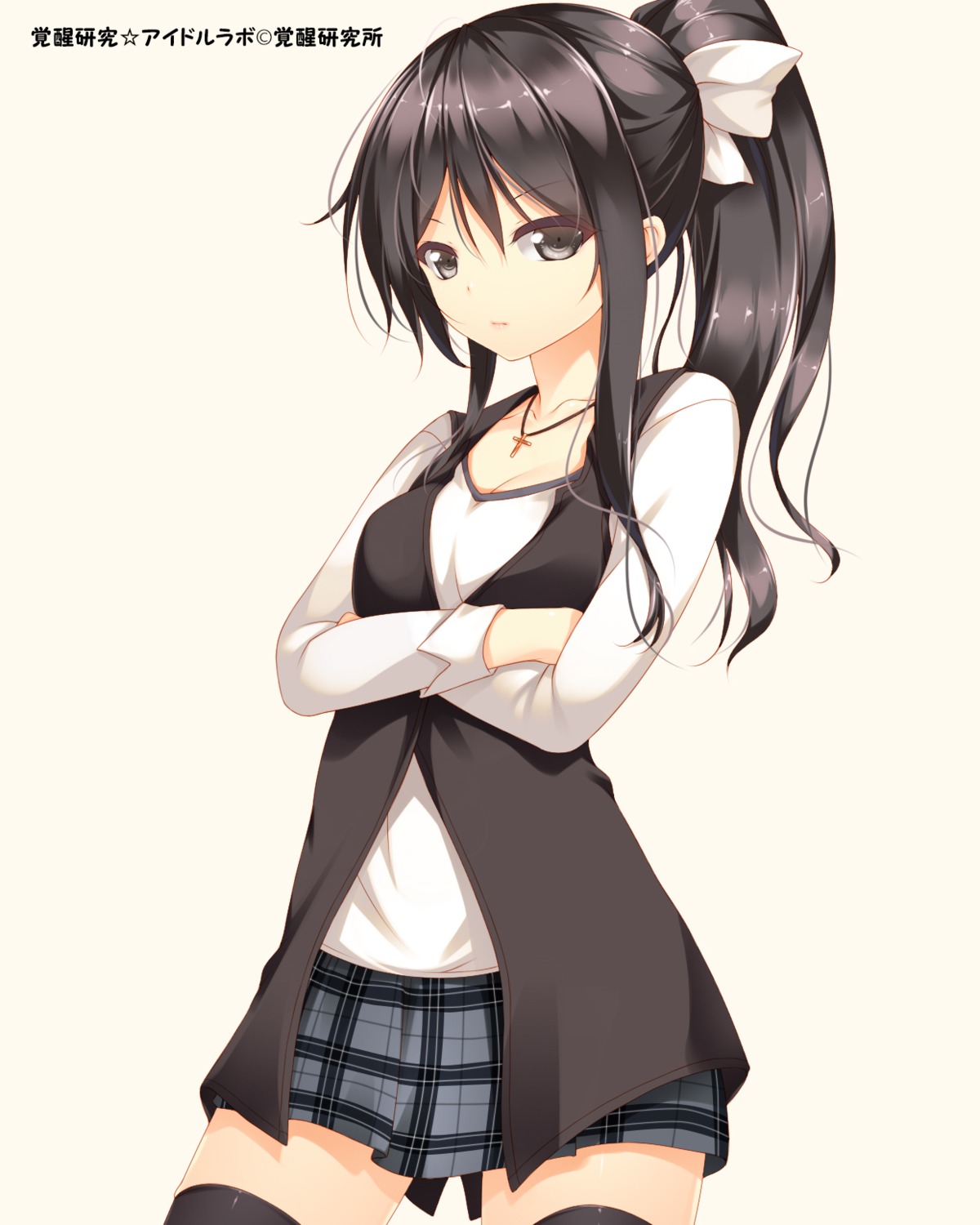 cleavage, idol_labo, mogu, thighhighs