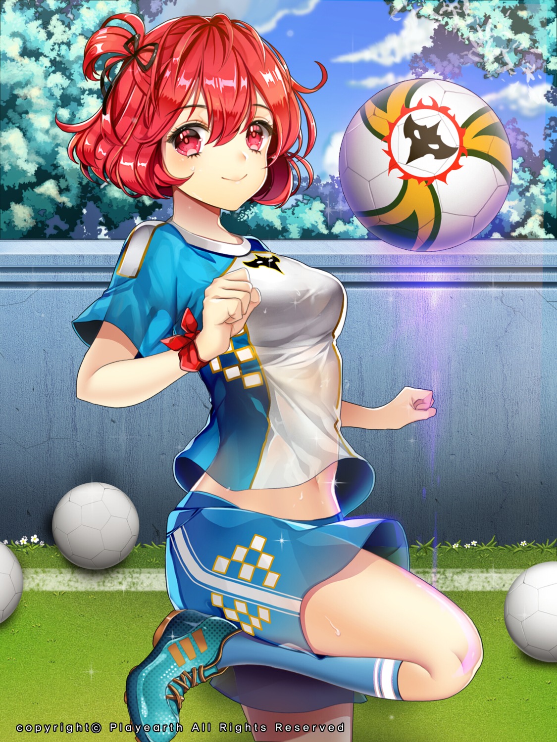 kaizin_rumble, primcoco, repult, see_through, soccer, wet_clothes