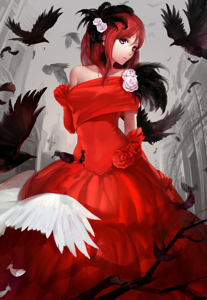dress, love_live!, love_live!_(series), nishikino_maki, yomi_yasou