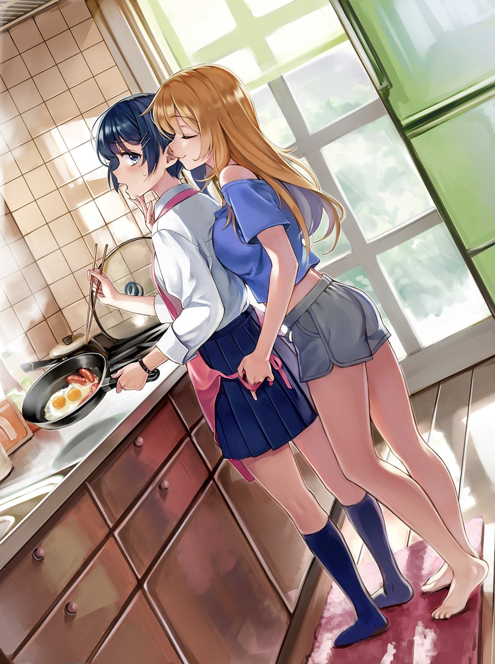 feet, seifuku, takeuchi_aya, yuri