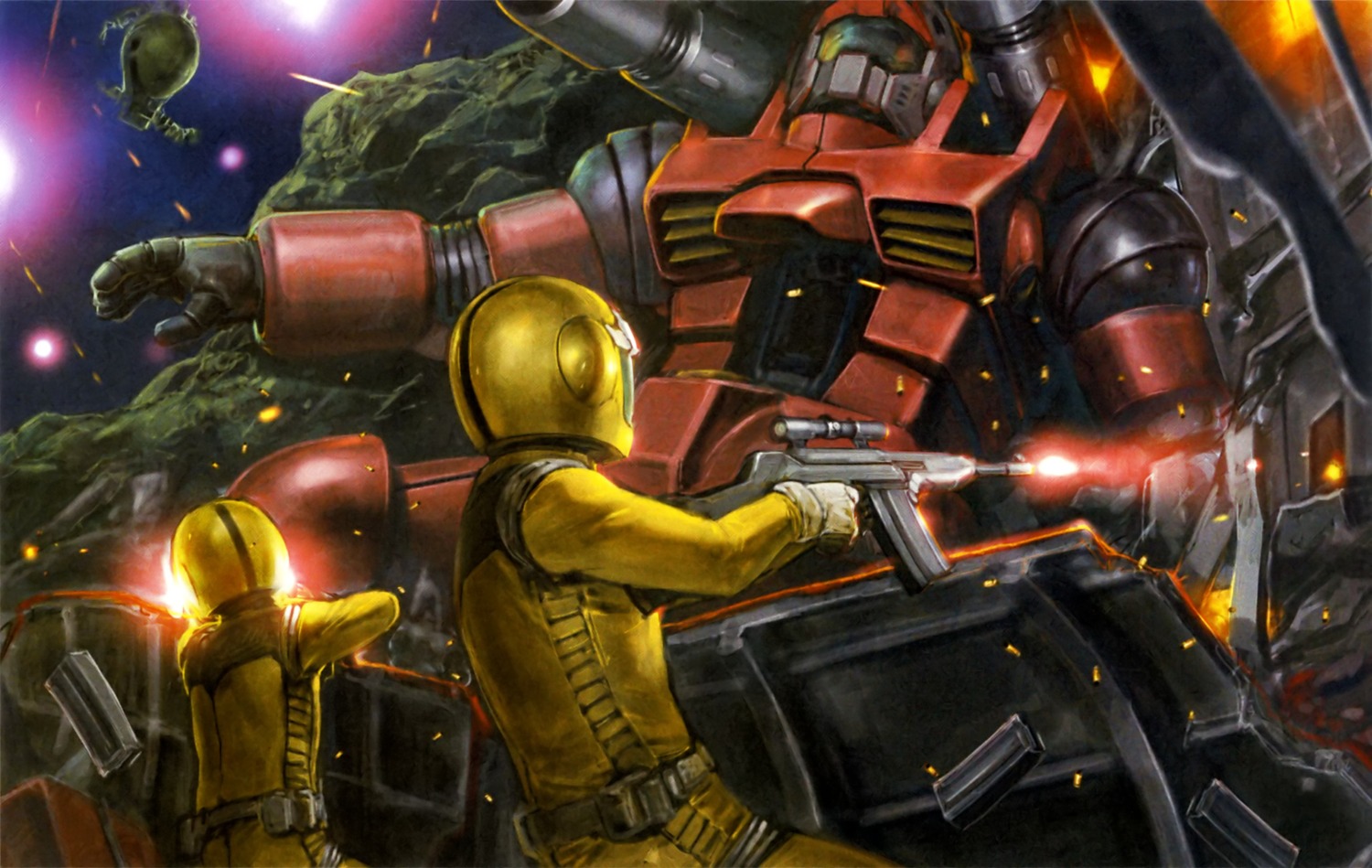 gun, guncannon, gundam, male, mecha, mobile_suit_gundam, weapon