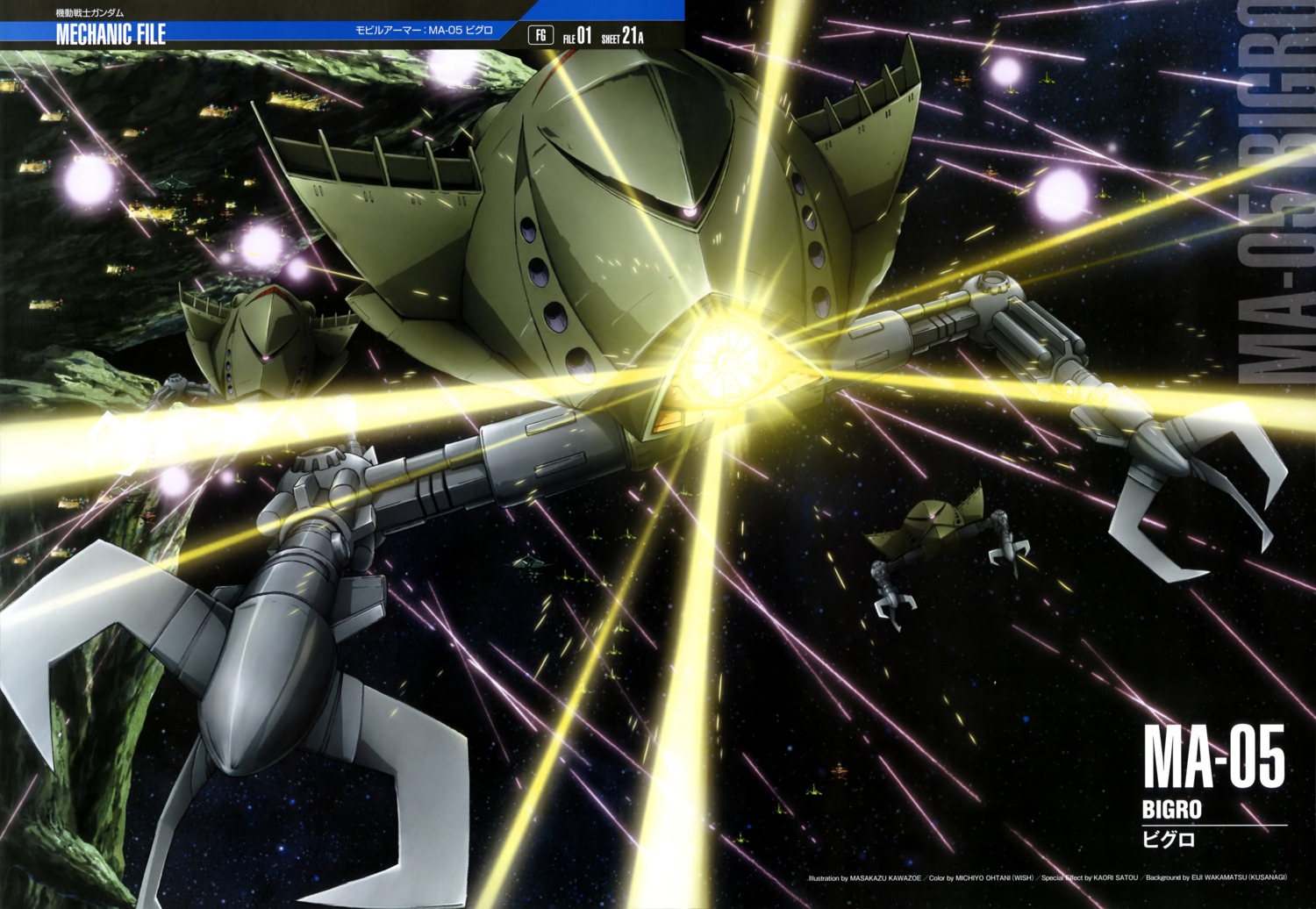 gun, gundam, kawazoe_masakazu, mecha, mobile_suit_gundam, weapon